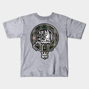 Clan MacKinnon Crest & Hunting Tartan Kids T-Shirt